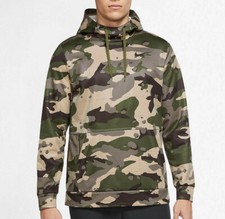 Nike Therma-FIT Men Khaki/Brown/Multi Camo Training Hoodie DD1757-247 Size S M