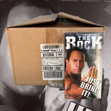 WWF The Rock: Just Bring It VHS 2002, Sealed Case Of 50 WWE Dwayne Johnson
