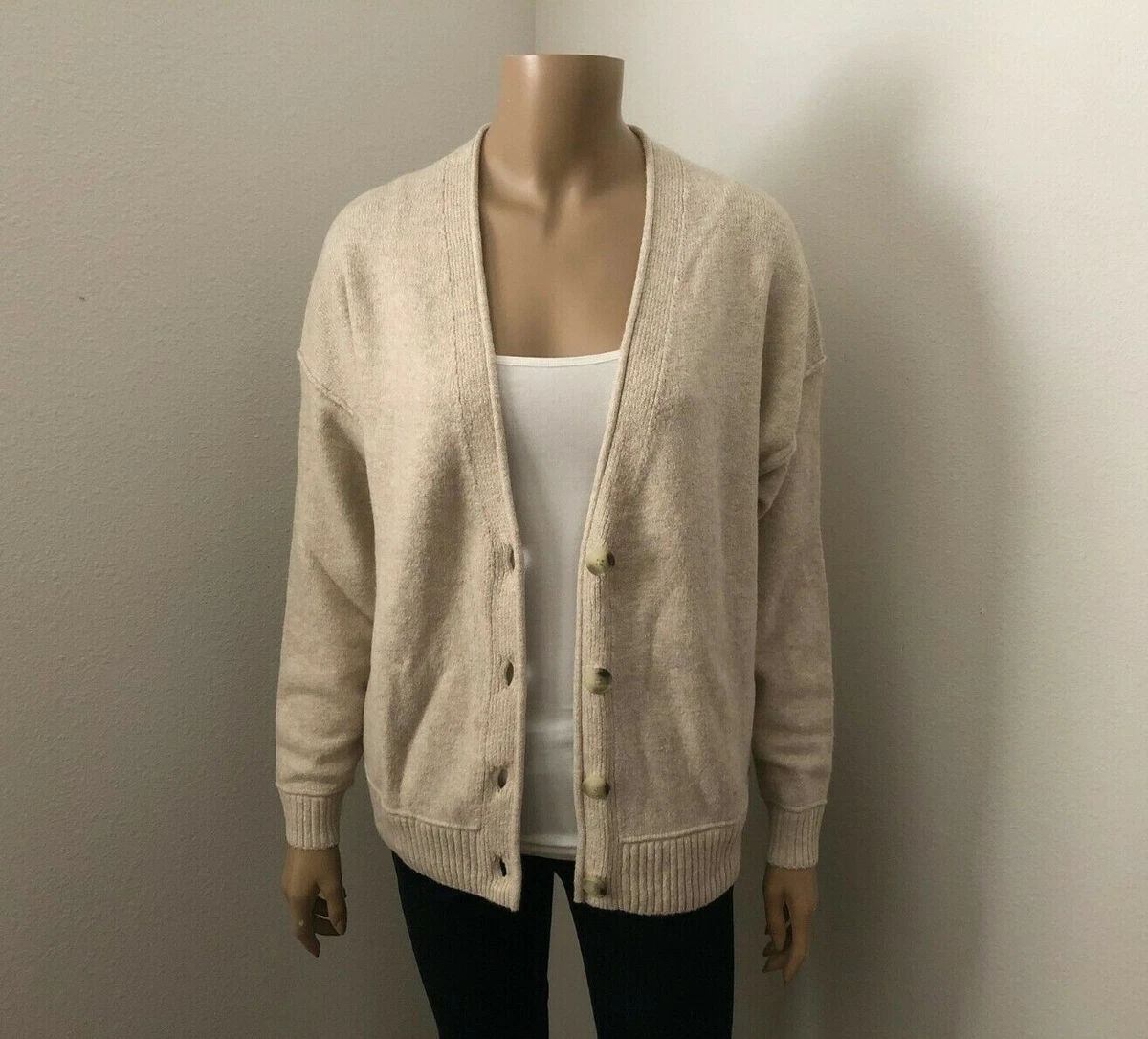 NWT Hollister Womens Slouchy Button Front Boyfriend Cardigan Size