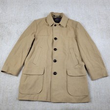 Vintage Pendleton Western Blazer Mens 44 M Tan Virgin Wool Chore High Grade USA