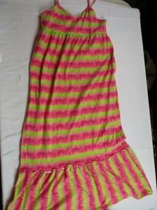 pink and green sundress