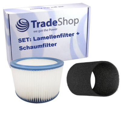 Set: Rundfilter + Schaumfilter für Bosch GAS 12-25/12-25PS GAS 15 L Professional