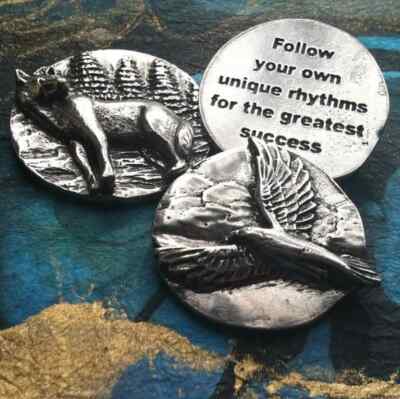 Ted Andrews Animal-Speak Charms Spirit Guide Animal with Inscription