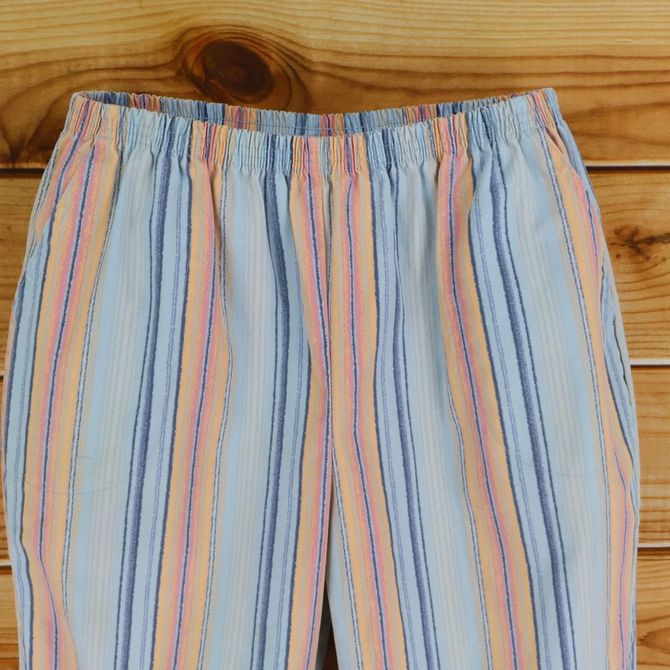 Bermudas Blair Mujer 18PT Multicolor Rayas Algodón Elástico Cintura Bolsillos Foto 4 de 4