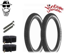 NEW 16 X 1.75 Whitewall Raised VINTAGE ORIGINAL LOWRIDER LETTER Tires 6PC SET.