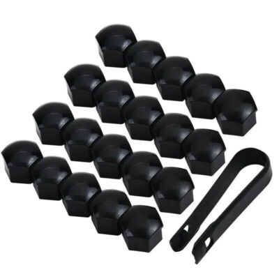 20X 17MM RADSCHRAUBEN RADMUTTERN BOLZEN KAPPEN ABDECKUNG ABDECKUNGEN + ABZIEHER 