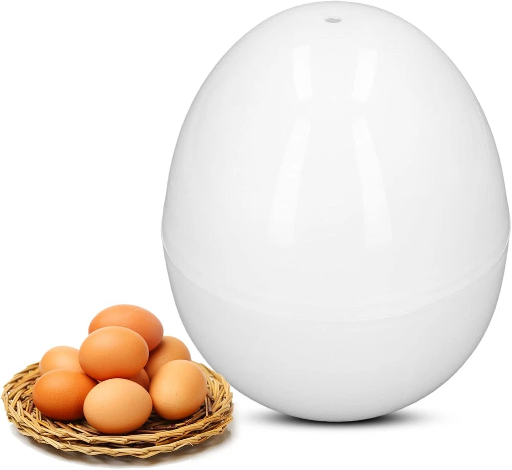 Egg Cooker with 4 Capacity Microwave Maker, White Egg Cooker with 4 Capacity Microwave Maker, White