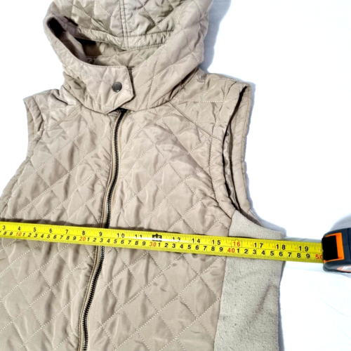 Regatta Hoodie Puffer Vest Jacket Women Size 12 Sleeveless Brown Full Zip - Picture 23 of 24