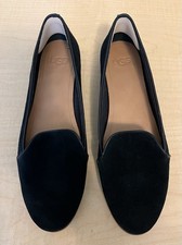 UGG Womens Size 9 Bonnie Black Suede Closed Toe Slip on Loafers Flats 1099863