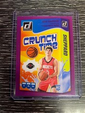 2024-25 Panini Donruss #9 REED SHEPPARD Crunch Time Purple Press Proof RC