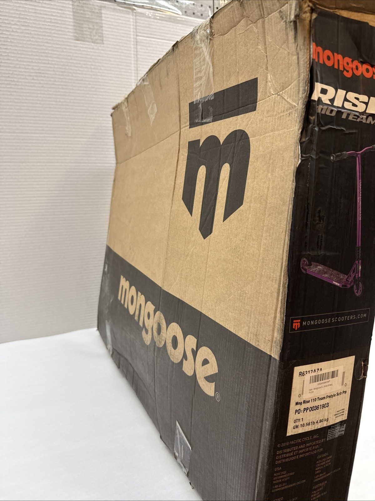 New Mongoose Rise Freestyle 110 Purple Chrome Scooter
