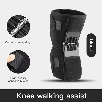 Kniepolster Booster Power Lift Feder Kniebandage Gelenkstütze Knie Stabilisator 