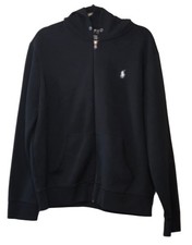 Polo Ralph Lauren Hoodie Mens Black Full Zip Performance Sweatshirt