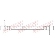 1x ORIGINAL® Quick Brake Bremsschlauch Hinten, Links für Citroën C4 AIRCROSS