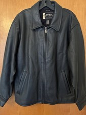 Eddie Bauer Vintage Legends Women's XL Black Leather Stine Jacket Motorcycle
