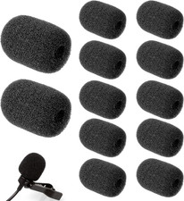 12 Pack Microphone Cover, Headset Microphone Covers Foam High-Density Sponge