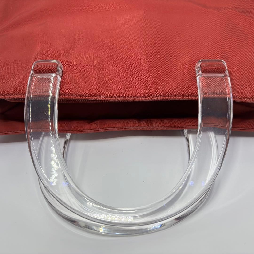 PRADA Nylon Tote Bag Bordeaux Lightweight Authentic Handbag with Card thumbnail 13