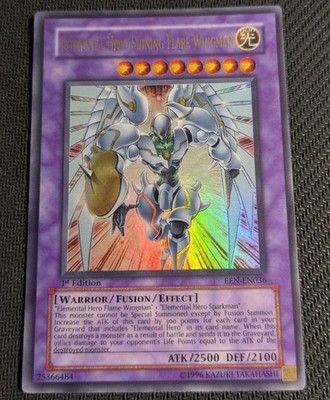 Yugioh Elementarheld Shining Flare Wingman EEN-EN036 1. Auflage Ultra Rare LP!