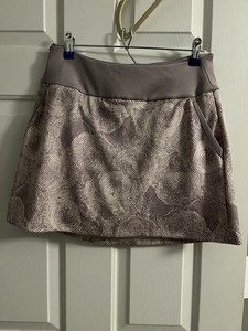 adidas Golf Skort Purple Geometric Pattern Athletic Women's Size S