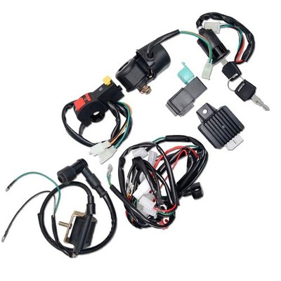 Kabelbaum Spule Webstuhl Zündanlage CDI Zündkerzensatz für 50cc 70cc... 