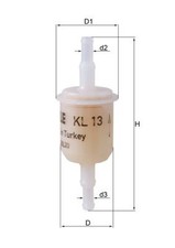 Fuel Supply System Fuel Filter Mahle KL13 Fits Alfa Romeo Austin Autobianchi