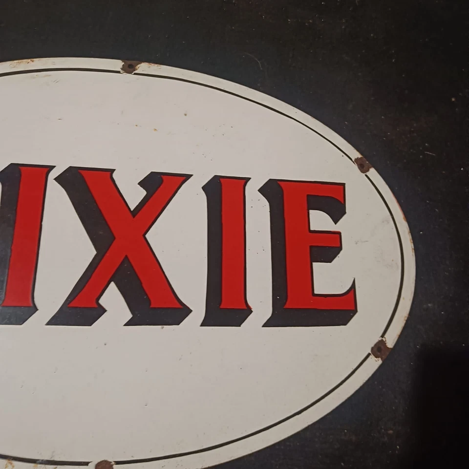 DIXIE Oval  Porcelain Sign 24 X 16 Inch Garage Station sign SSP - Image 4 of 4