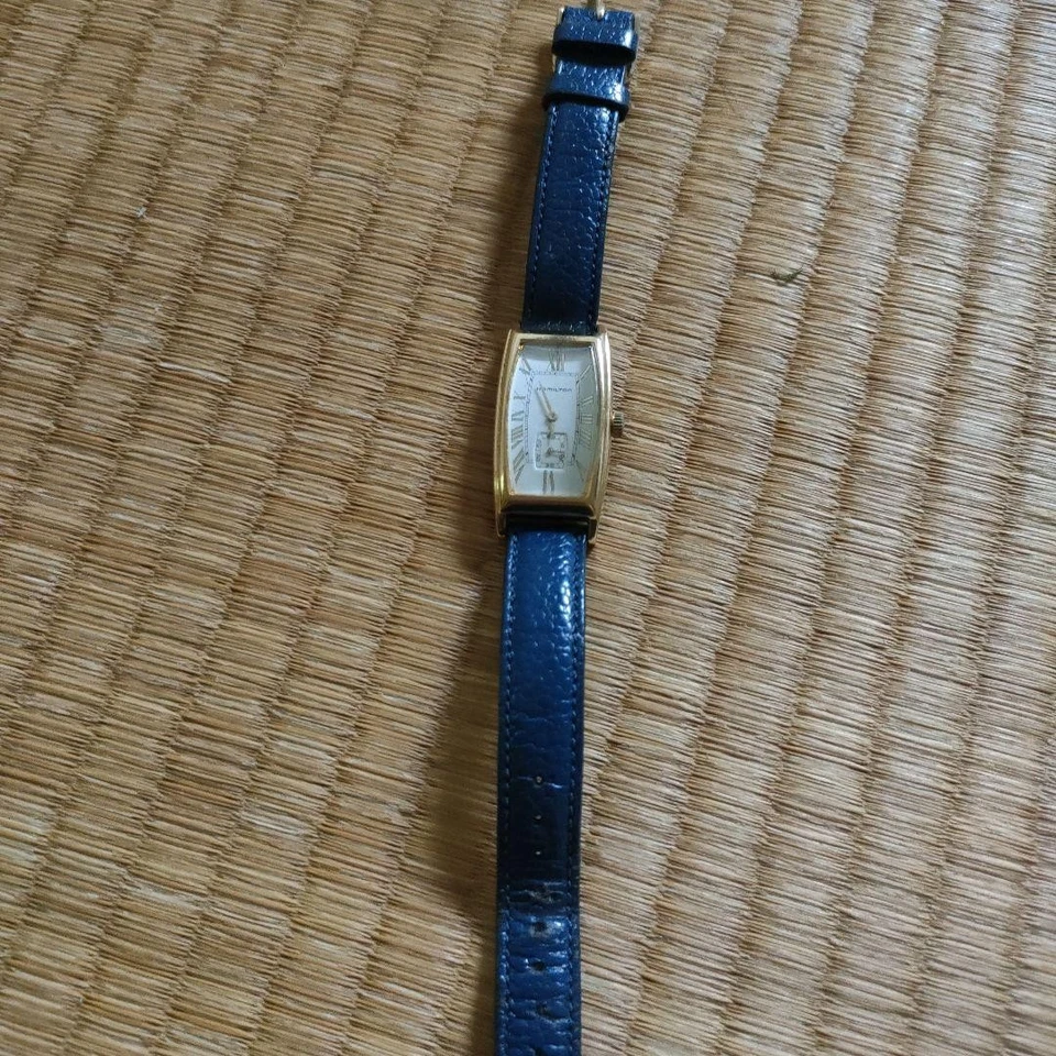 Reloj de Cuarzo Hamilton Modelo 6254 Oro Plata Combinación Correa de Cuero Foto 2 de 4