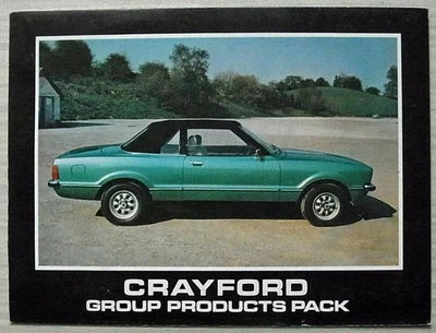 CRAYFORD Cortina Mk IV Convertible Group Products Pack Folder Wallet c1978? - Bild 1 von 2