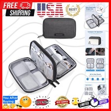 Electronics Organizer Travel Case, Cable Charger Cord Tech Organizer Pouch fo...