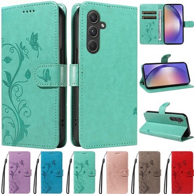 Handyhülle für Samsung A16 A26 A36 A56 A05 A15 A35 A55 A14 A54 Blumen Cover Case