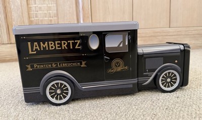Lambertz Auto mit Printen und Lebkuchen ,Blechdose Neu ,