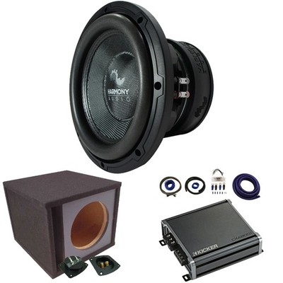 Harmony Audio HA-C102 Competition Loaded 10'' Sub 2000W Ported Sub Box & CXA8001