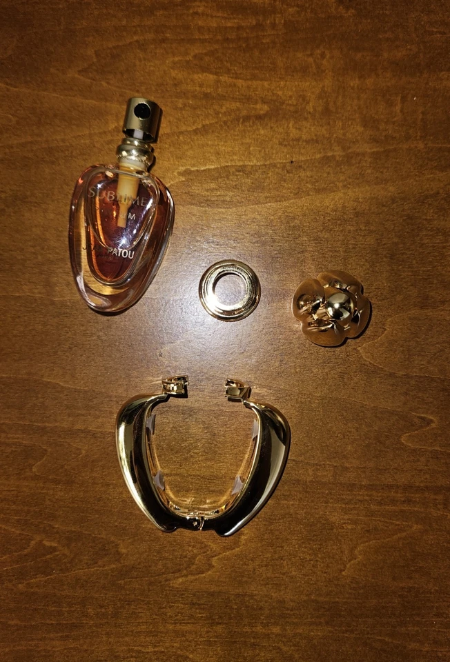 Sublime 香水 JEAN PATOU PARIS 1991 复古 0.25 毫升金色细节罕见难以找到 — 第 4/4 张图片