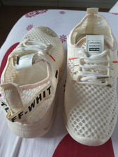 Fashion Madachn Damen Sneaker Weiß Beige Mes...
