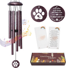 Pet Memorial Gifts for Loss of Dog, 25 Inch Pet Memorial Wind Chimes, Loss of Do