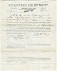 1863 Pvt. Joseph F. M. Lloyd 1st Mississippi Marine Brigade Enlistment Civil War