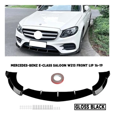 CELEPOIR Fits Mercedes E-Class W213 C238 16-20 Front Lip Splitter AMG Brabus Style Gloss