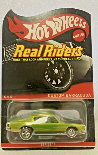 2016 Hot Wheels Real Riders RLC 1060/5000 Custom Barracuda W/Case New Red Line