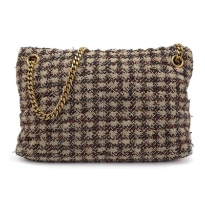 Saint Laurent Paris Lulu Puffer Small Shoulder Bag 577476 Tweed