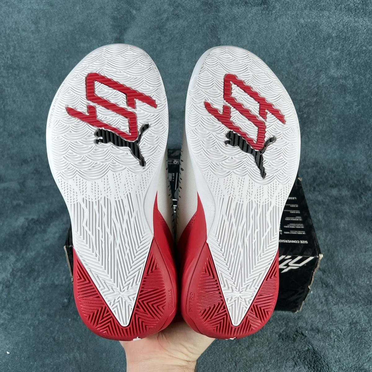 Puma Stewie 1 Team Red White Basketball Athletic Sneakers Puma Stewie 1 Team Red White Basketball Athletic Sneakers