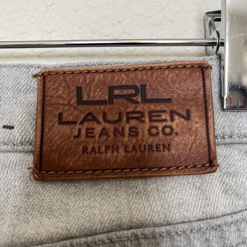 Ralph Lauren LRL Jean Classic Straight 8P Grey Denim Jeans Preppy Traditional - Picture 9 of 11