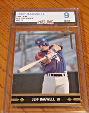 JEFF BAGWELL Rookie****1991 LEAF---GOLD---MINT 9***ASTROS***Mad DOG