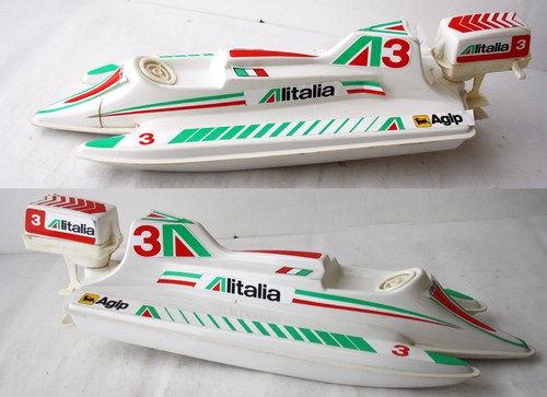 RARE VINTAGE 90'S HYDRO JET 40cm 16" HYDROPLANE ALITALIA AGIP EUROSTIL ITALY ! - 第 1/7 張圖片