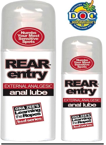 Ona Zee REAR ENTRY Anal Lube Numbing Lubricant Anal Ease Ese Doc