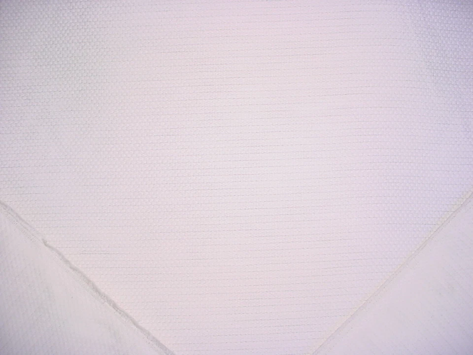 1-1/2 Ralph Lauren LCF50789F Hollins Weave Bright White Cotton Upholstery Fabric - Image 2 of 3
