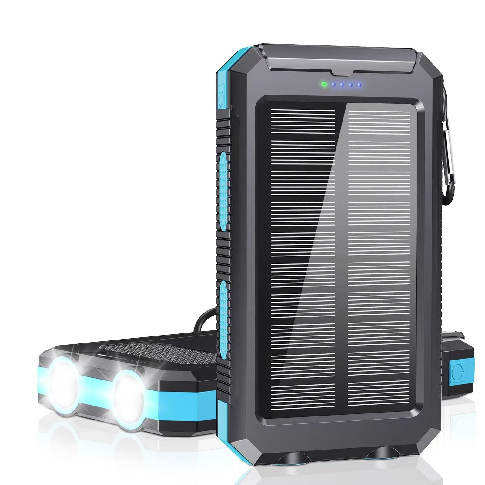Solar Charger Power Bank - 36800mAh Type-C 5V3.1A Fast Charging Power Bank. E...