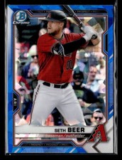 Seth Beer - 2021 Bowman Chrome Sapphire Edition #BCP-60 Arizona Diamondbacks