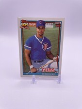 baseball cards 1991 Topps 40 Year Derrick May #288, “errors”
