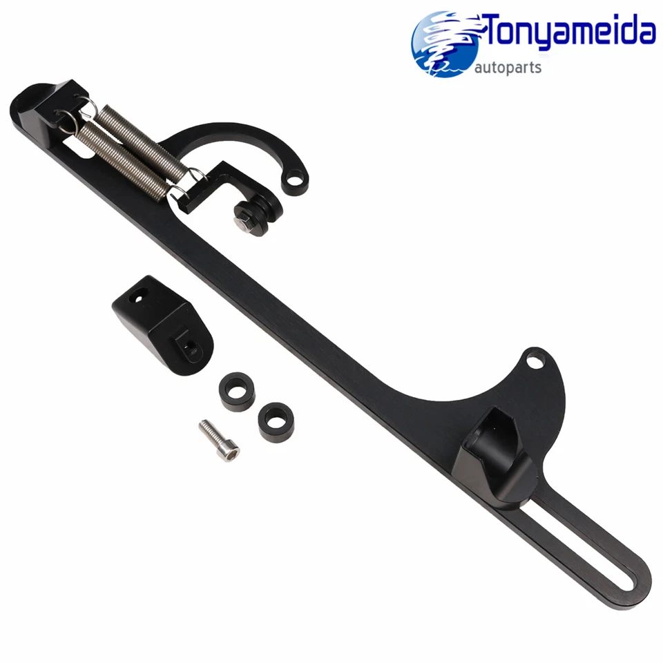 Aluminio 4150 4160 Serie Billet Acelerador Cable Carburador Soporte 350 Negro Foto 4 de 4