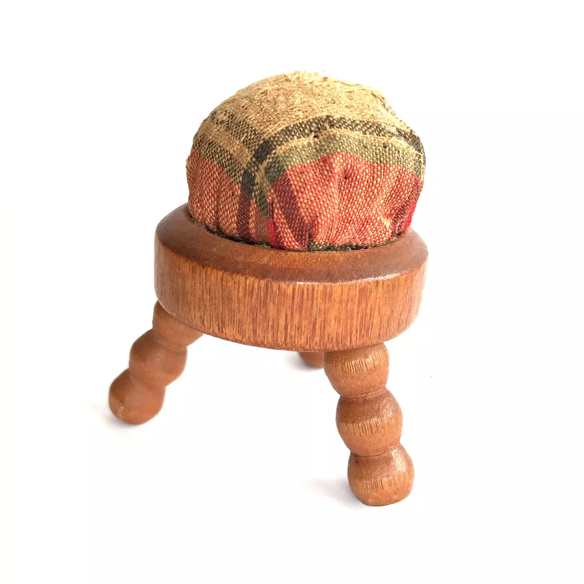 Wooden stool with sale cushion